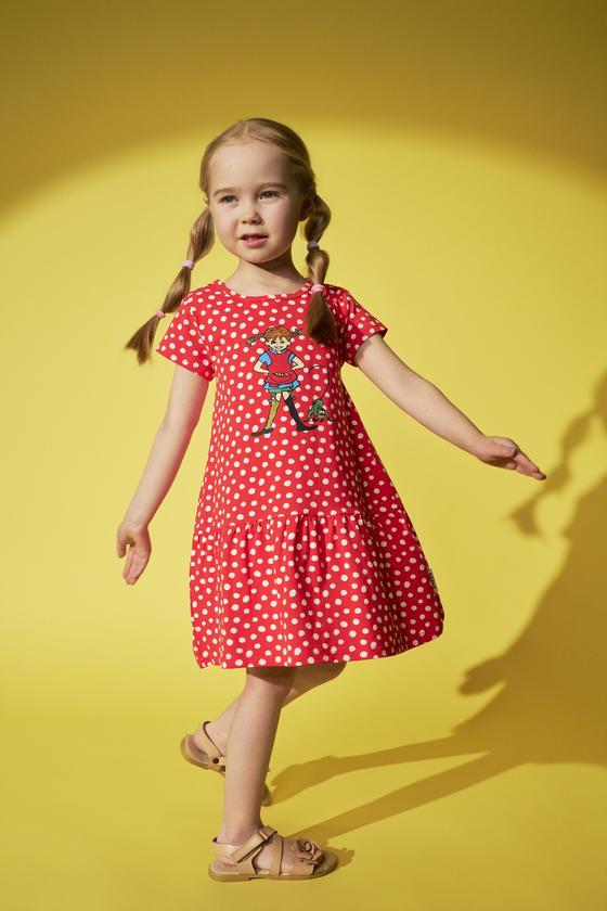 Kleid "Pippi & Herr Nilsson", Biobaumwolle, rot