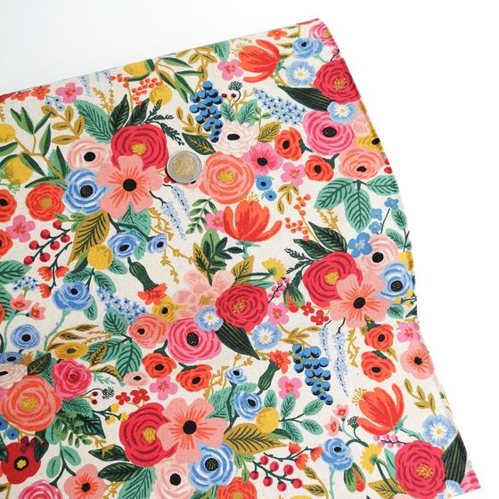 Cotton + Steel Canvas - Garden Party Pink Canvas Fabric - Wildwood -  Rifle Paper Co.