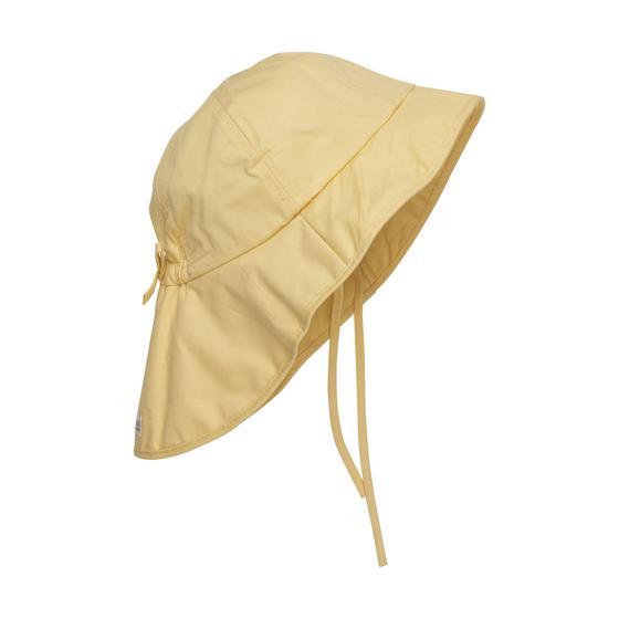 Sommerhut mit Krempe und Nackenschutz, hellgelb