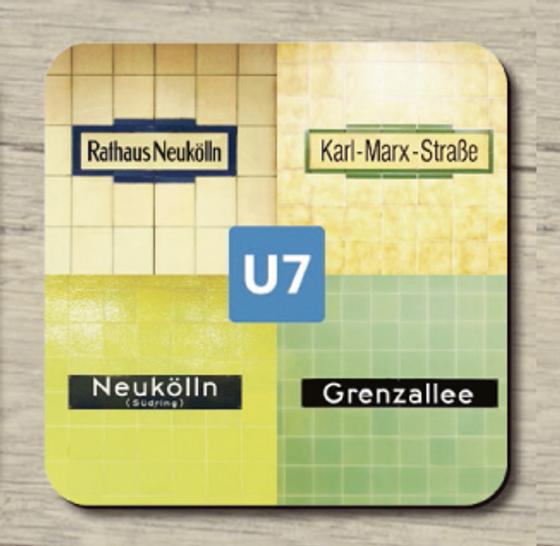 U-Bahnhöfe der U7: Rathaus Neukölln, Karl-Marx-Strasse, Neukölln, Grenzallee