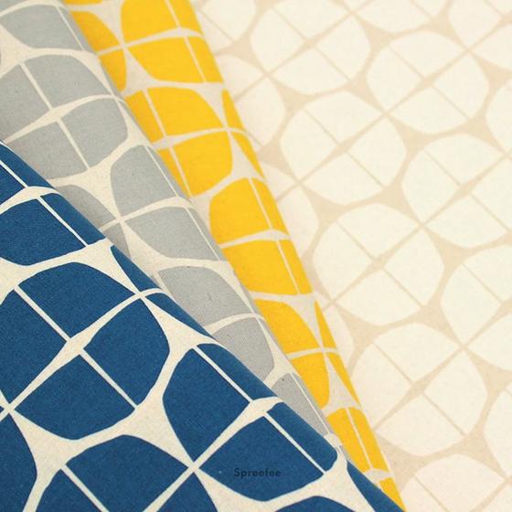Canvas le depart cremeweiß grafisches Muster für Taschen bei Spreefee kaufen