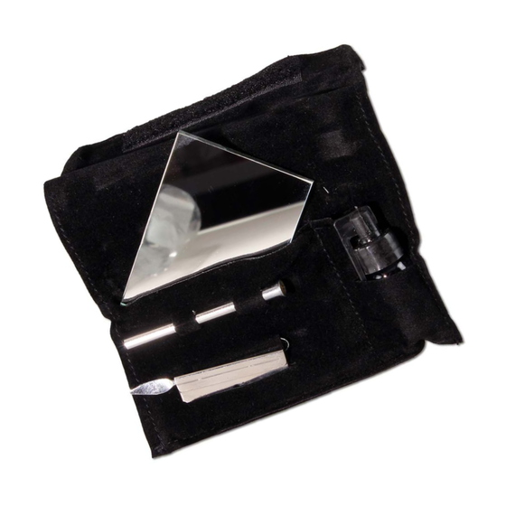 Snuff Set, Groß, 120 x 65mm, geöffnet
