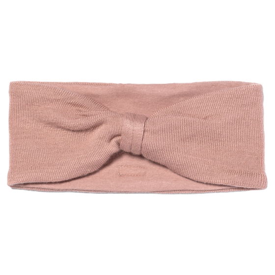 Racing Kids Woll Stirnband Schleife Dusty Rose