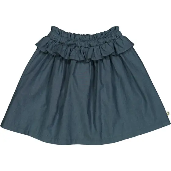 Müsli by Green Cotton Frill Skirt Chambray