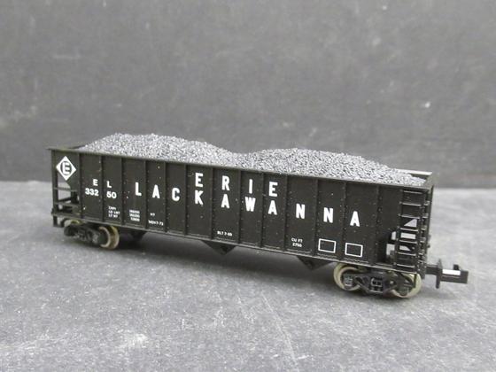 Atlas 3270 Erie Lackawanna 4-Bay Open Hopper schwarz Kohle Spur N