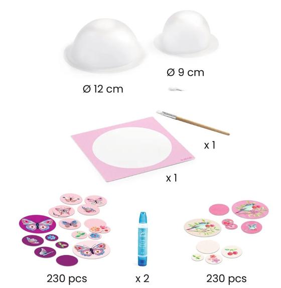 Djeco Schalen Basteln Rosa