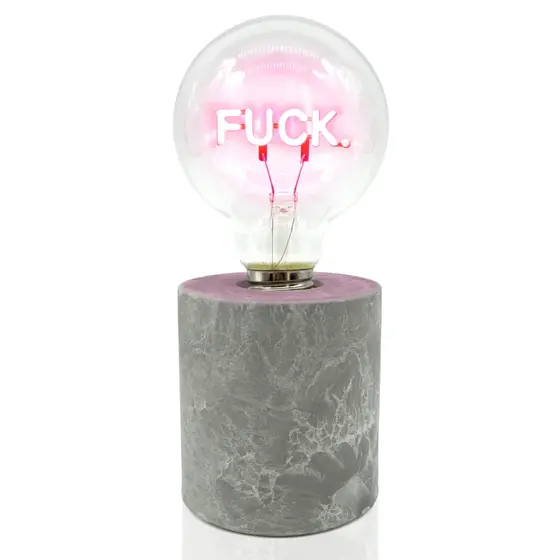 MEA-Living Tischleuchte Lucia FUCK LED-Lampe - batteriebetrieben 