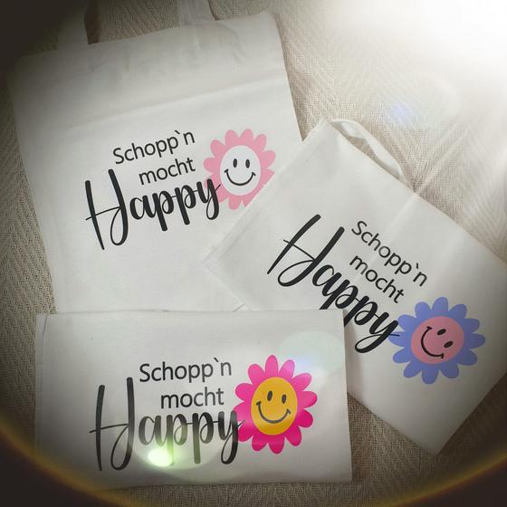 Einkaufsbeutel Shoppn mocht happy