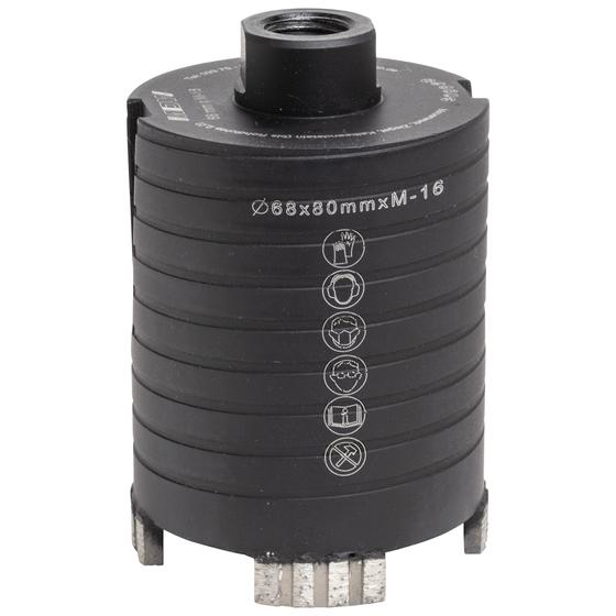 Diamant Dosensenker <br> Laser Black Turbo <br> Ø 68 / 82 mm <br> Mauerwerk, Ziegel, KS