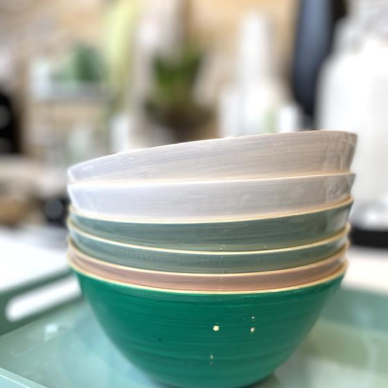 albert L. (punkt) Schüssel Salatschale 22cm x 10cm puder rosa