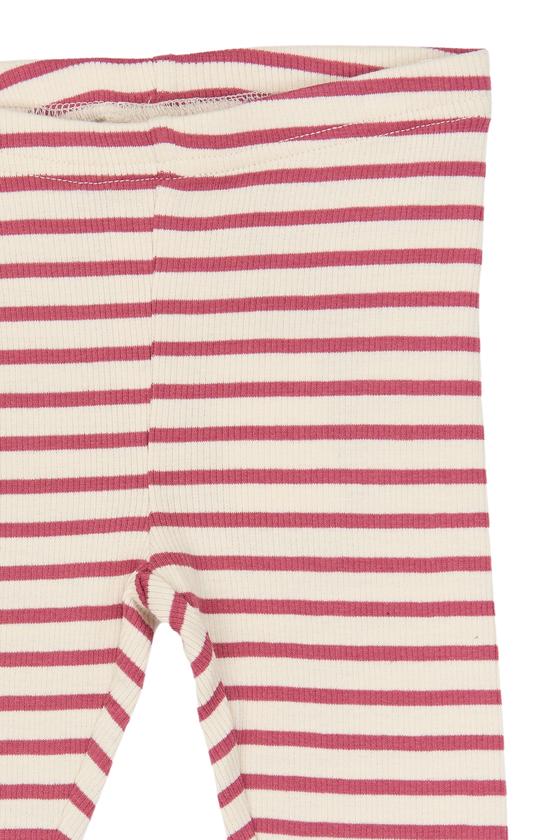 Petit Piao Leggings Dusty Striped Mauvewood