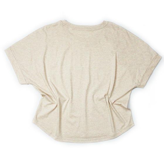 goldmarie LOVE PEACE MOIN T-Shirt Uschi - beige-holographic mit Glanz