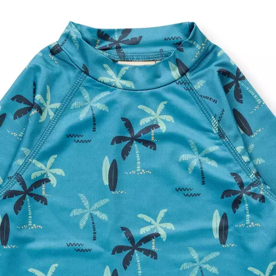 Sense Organics UV Langarmshirt Palin Palms Blue