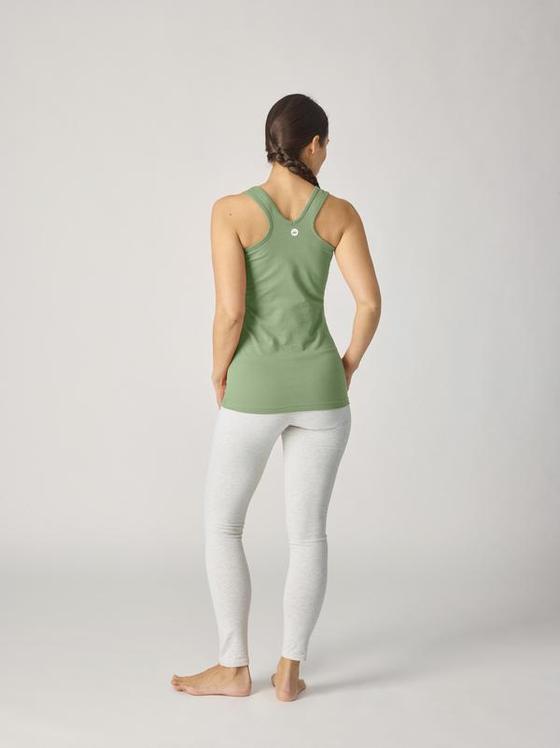Lotuscrafts Organic Womens Racerback Tank Top Oil Green