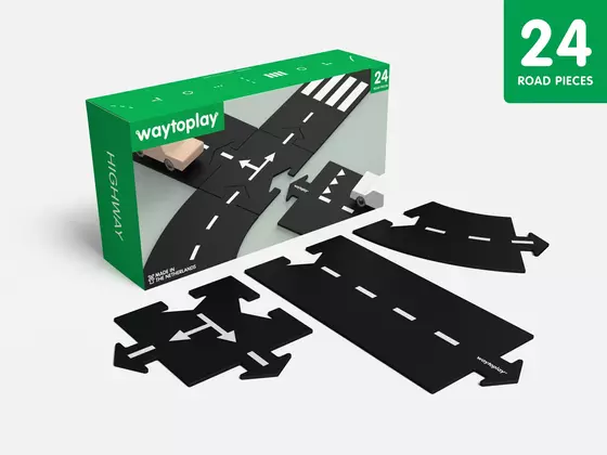 Waytoplay Toys Highway Large Road Set 24 Teile