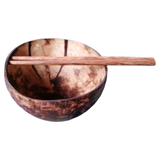 Kokosschale & Chopsticks