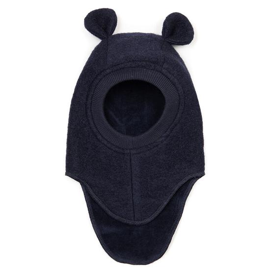 Schlupfmütze aus Wollmix, navy