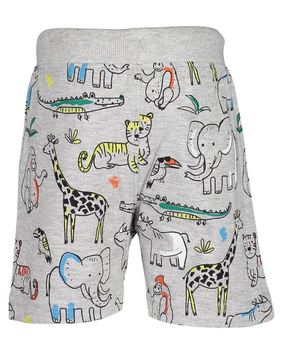 Shorts "Wilde Tiere", Biobaumwolle, grau