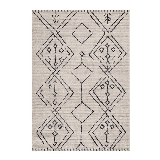 Tazna 160 x 230 cm bej siyah