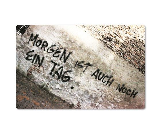 Magnet, Die schöne Sprache, tom bäcker, a-point-of-view, Streetart, Morgen ist auch noch ein Tag, Alles zu seiner Zeit 