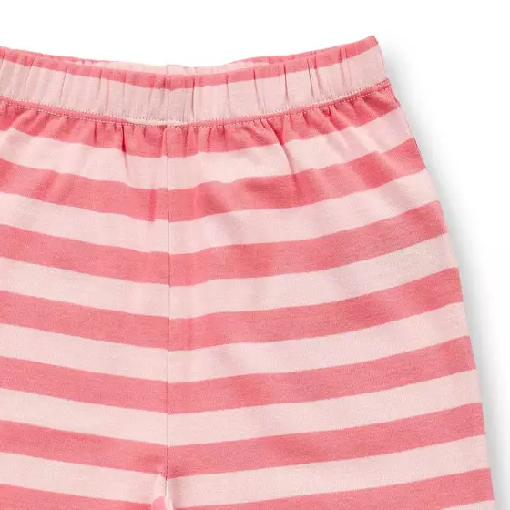 Sense Organics Pyjama Long John Peach Pink Stripes