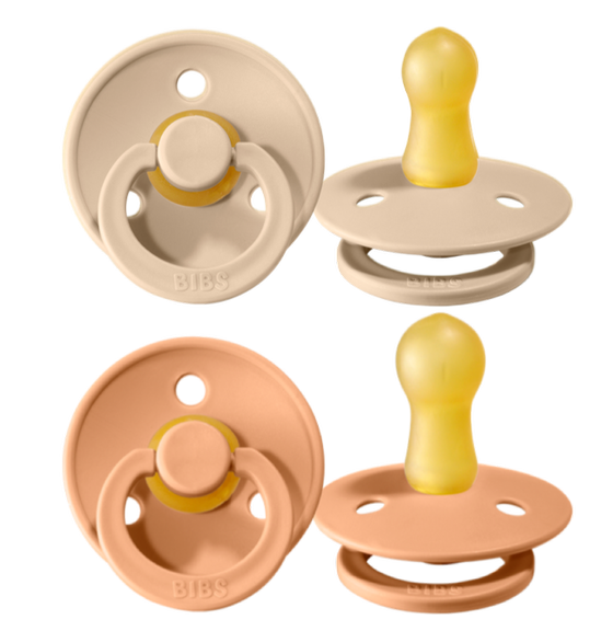BIBS Colour 2er Pack Schnuller Peach/ Vanilla