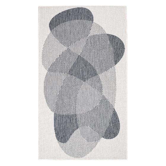 DUO Rug wendbarer Teppich silber