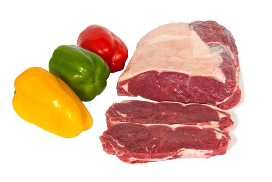 Rinderentrecôte am Stück