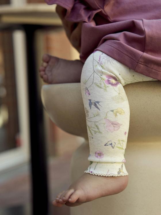 Name It Leggings Spring Flowers Peyote Melange