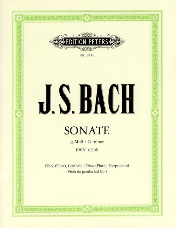 Sonate für Oboe , Cembalo und Viola g-Moll BWV 1030b