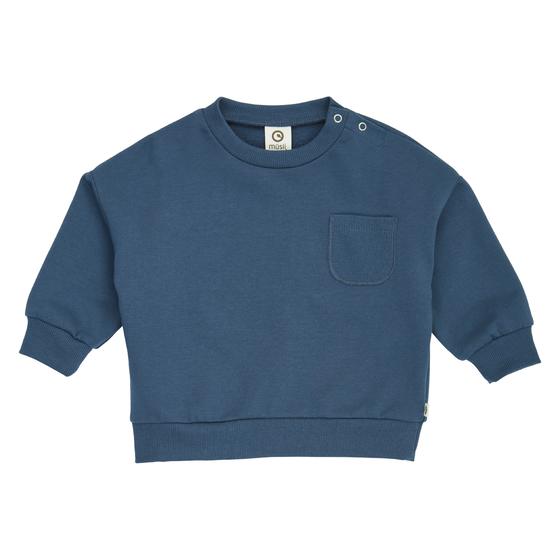Müsli By Green Cotton Cozy Me Pocket Baby Sweatshirt Navy
