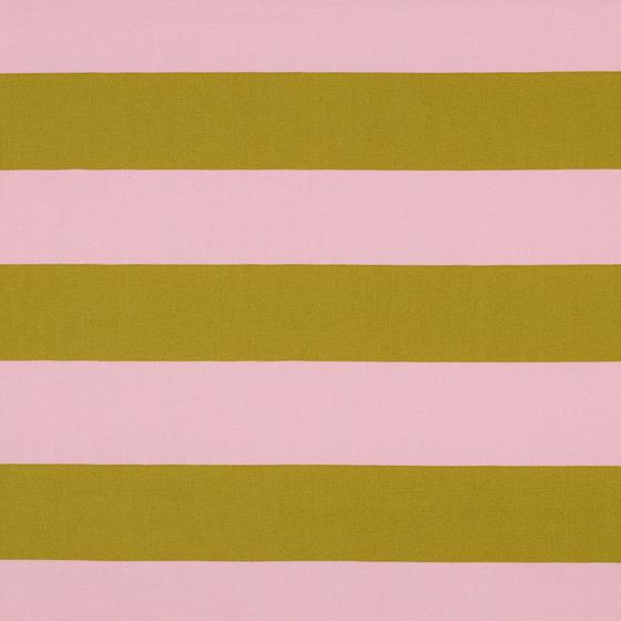 Canvas Blockstreifen rosa limettengelb