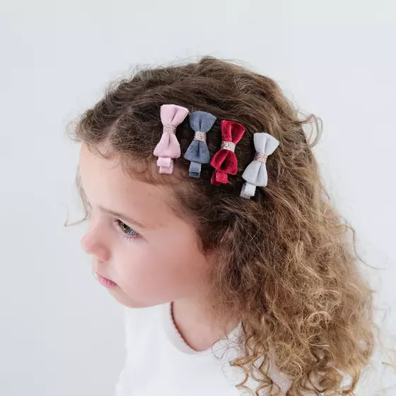 Mimi & Lula Christmas Bow Samt Haarklammern