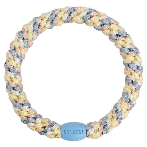 Kknekki Haargummi Mix Seablue Light Yellow Glitter