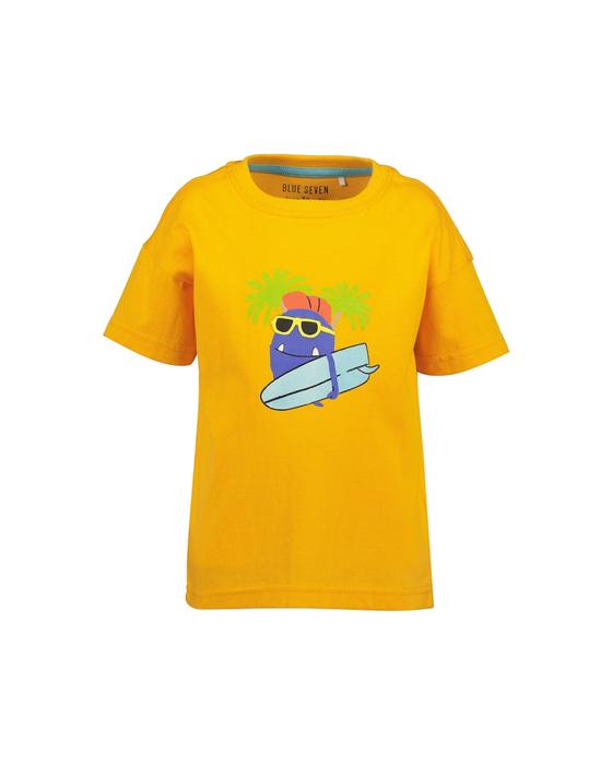T-Shirt "Beach Monster", Baumwolle, orange
