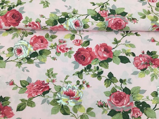 Baumwolle Rosen rosa