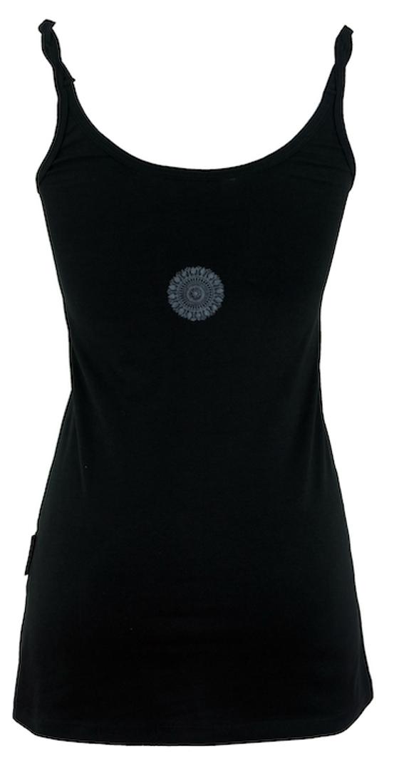 Yoga-Top aus Bio-Baumwolle OM - schwarz