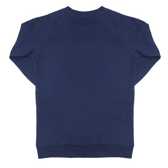 goldmarie Sweatshirt MOINGIORNO dunkelblau-kupfer mit Glanz 