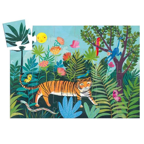 Djeco Puzzle Der Tiger geht spazieren 24 Teile