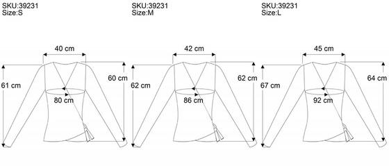 Wickelshirt, Baumwollstrick Pullover, Wickeljacke - schwarz