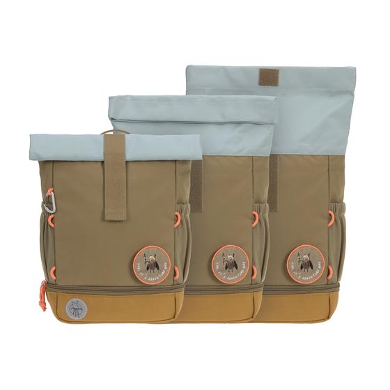 Lässig Kindergartenrucksack - Rolltop - Nature Oliv