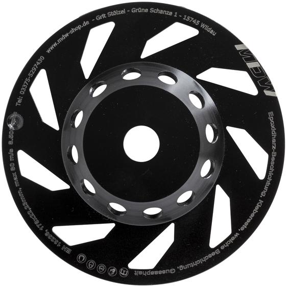 Diamant Schleifteller <br> PKD Split Premium<br> Ø 125 / 180 mm <br> Epoxidharz, Klebereste