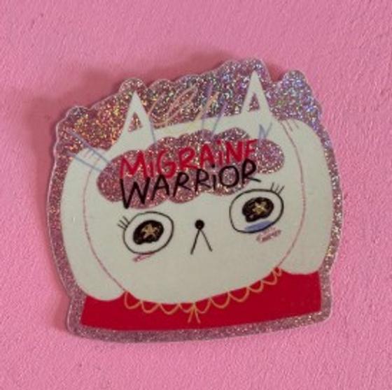 Sticker Migrain Warrior von Slinga Illustration