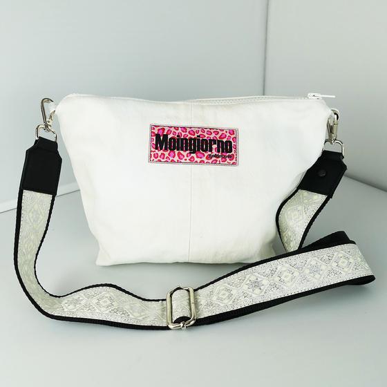 goldmarie Festival Tasche JEANS Recycelt - MOINGIORNO - Leo Label - denim weiß 