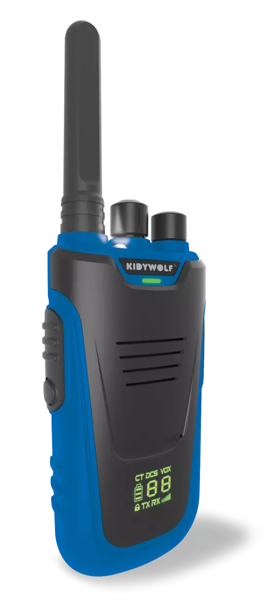Kidywolf Walkie-Talkies mit Taschenlampe Blau Rot