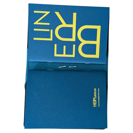 Notebook Leder Sleeve Türkis von Herrn Pong