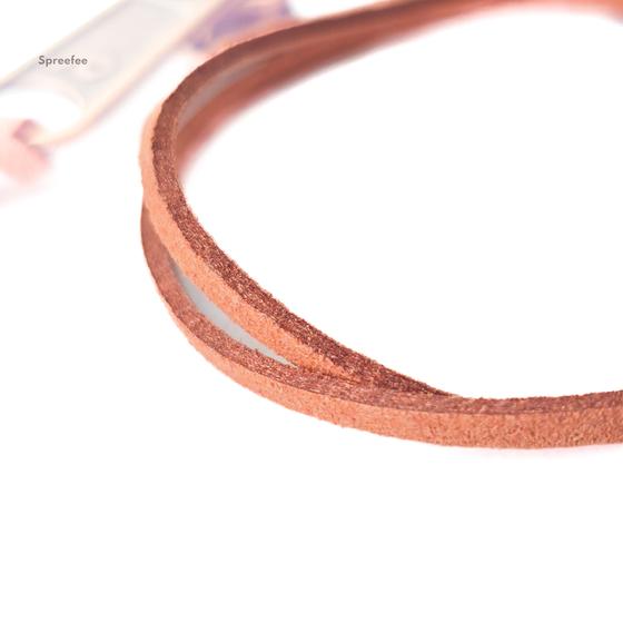 Kunstleder Kordel braun