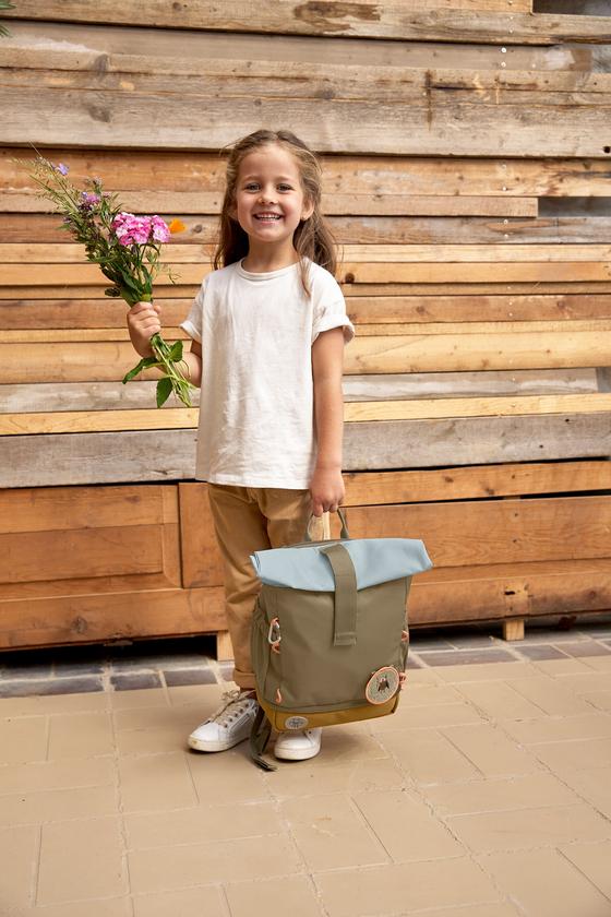 Lässig Kindergartenrucksack - Rolltop - Nature Oliv