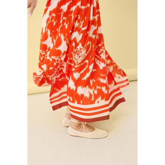 SAINT TROPEZ Blusen Rock KhloeSZ 30514028 - gemustert - orange-puder 