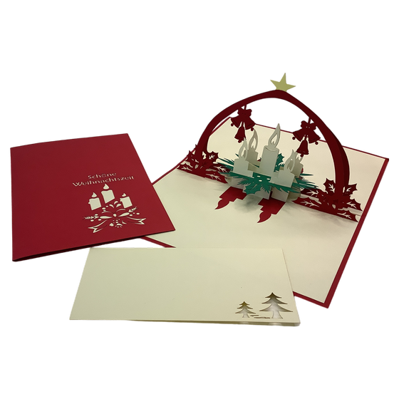 Popupkarte "Adventskranz“